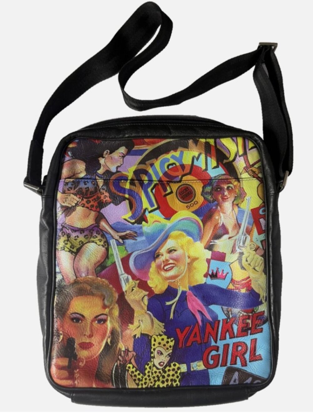 Share Icon, Popart Yankee Girl Messenger Bag